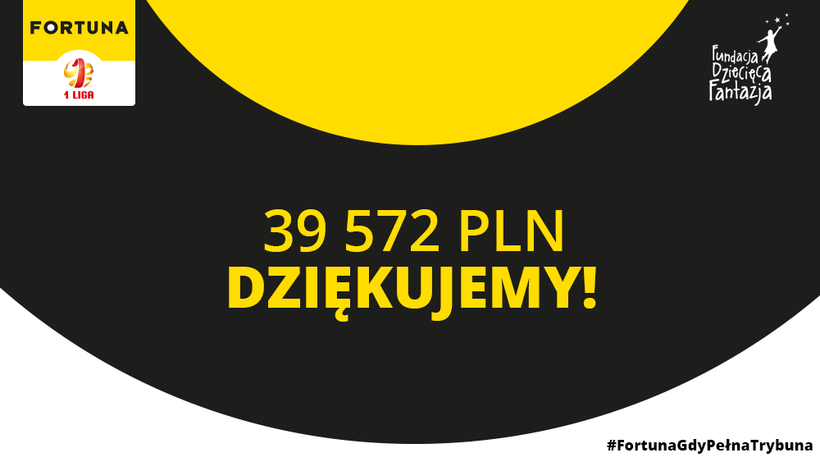 Fortuna wraz z kibicami spełni marzenia potrzebujących | #FortunaGdyPełnaTrybuna