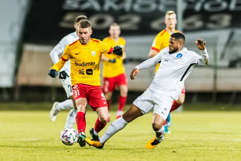Pilka nozna. Sparing. Stomil Olsztyn - FK RFS Ryga. 21.02.2020