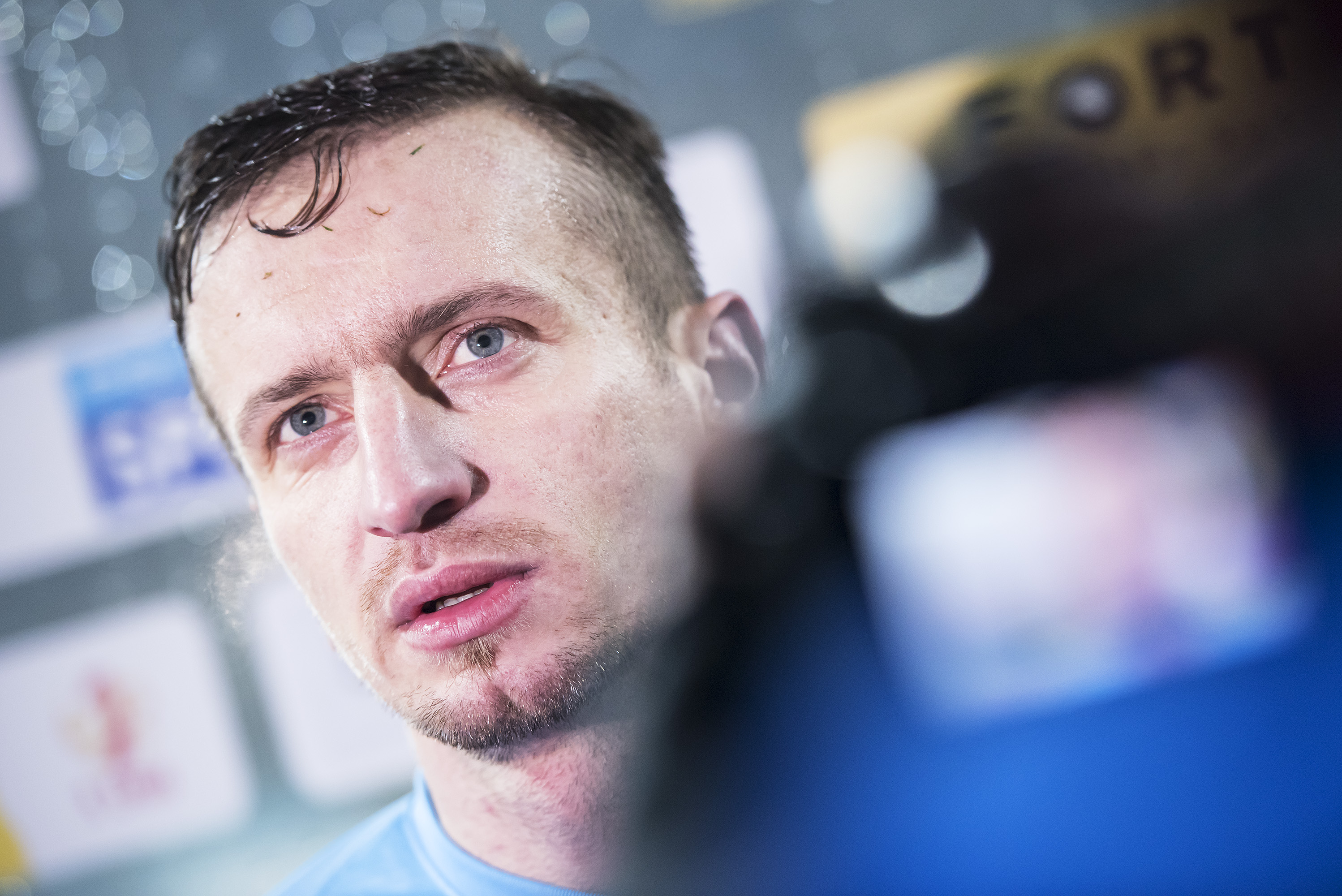 Łukasz Jegliński po meczu z Podbeskidziem Bielsko-Biała