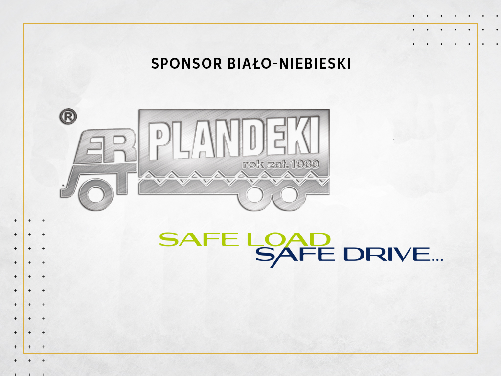 Sponsor biało-niebieski: ERJOT