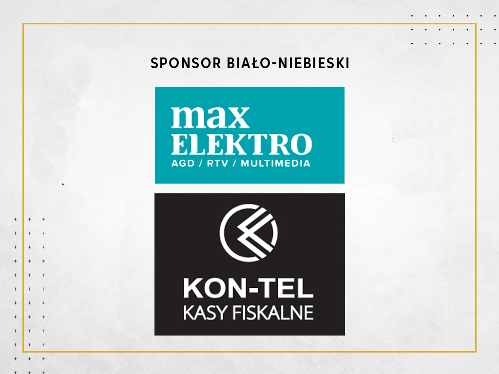 Sponsor biało-niebieski: Max Elektro Olsztyn