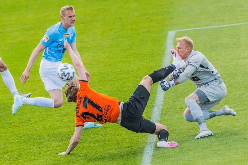 Pilka nozna. Fortuna I liga. Stomil Olsztyn - Chrobry Glogow. 02.06.2020