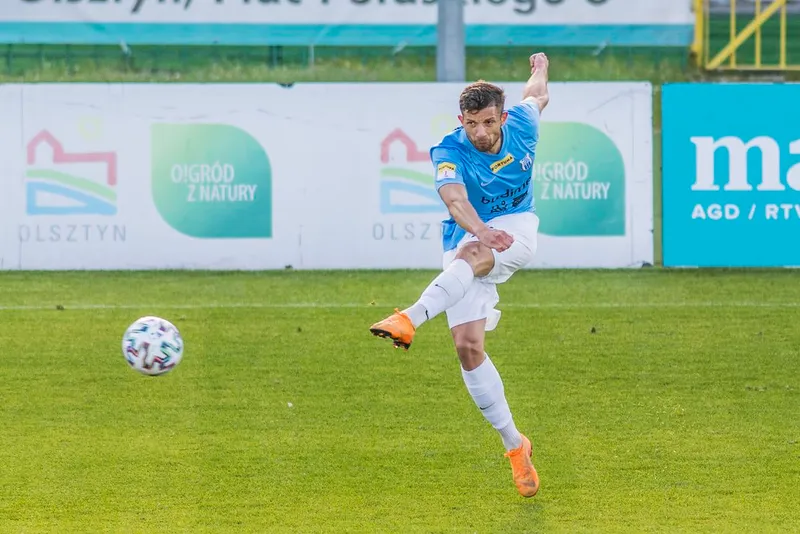 Pilka nozna. Fortuna I liga. Stomil Olsztyn - Chrobry Glogow. 02.06.2020