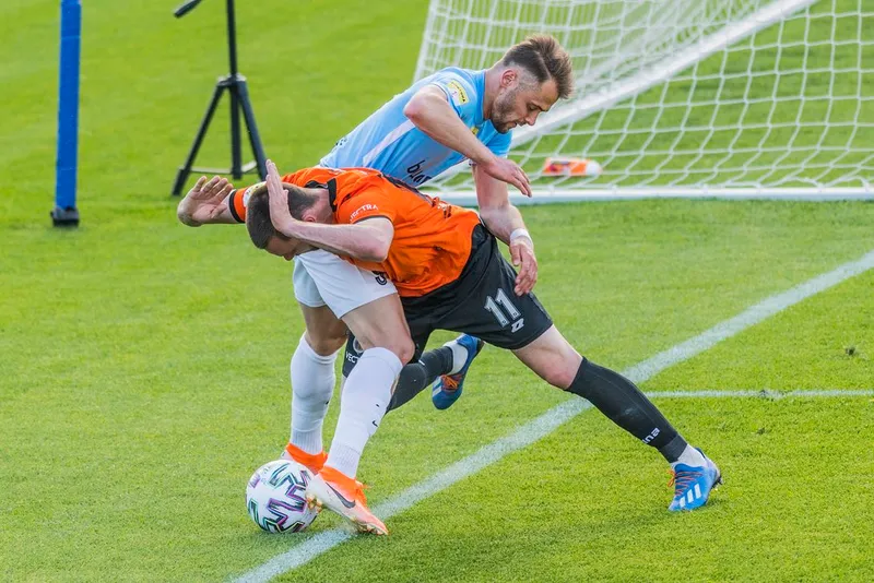 Pilka nozna. Fortuna I liga. Stomil Olsztyn - Chrobry Glogow. 02.06.2020