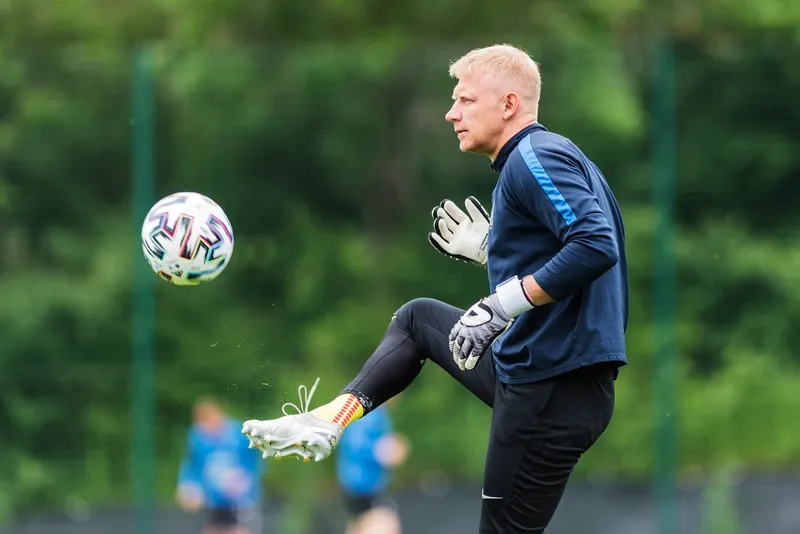 Pilka nozna. Fortuna I liga. Stomil Olsztyn. Trening. 10.06.2020