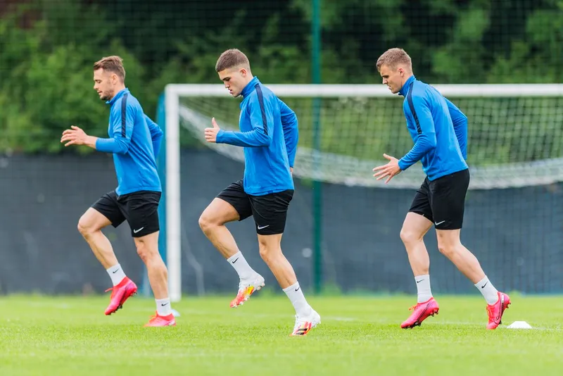 Pilka nozna. Fortuna I liga. Stomil Olsztyn. Trening. 10.06.2020
