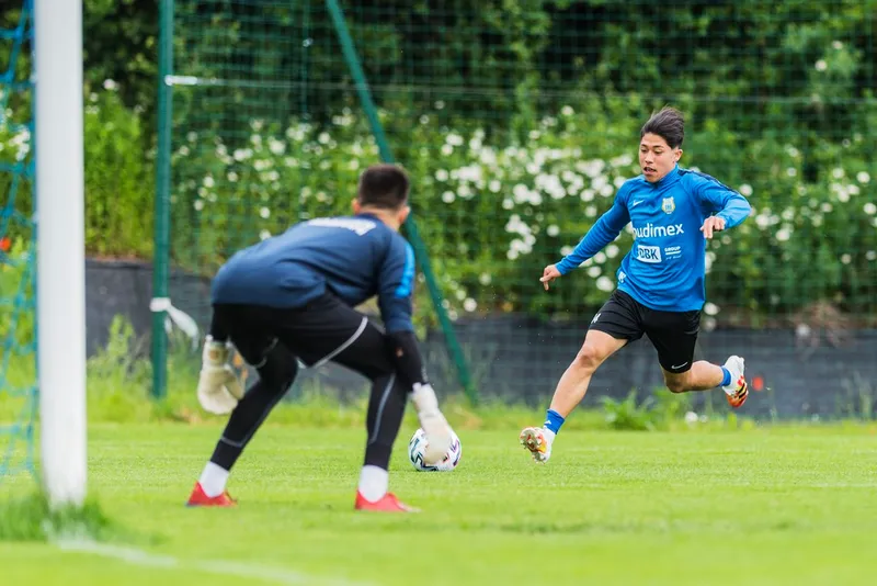 Pilka nozna. Fortuna I liga. Stomil Olsztyn. Trening. 10.06.2020