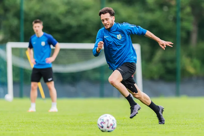 Pilka nozna. Fortuna I liga. Stomil Olsztyn. Trening. 10.06.2020