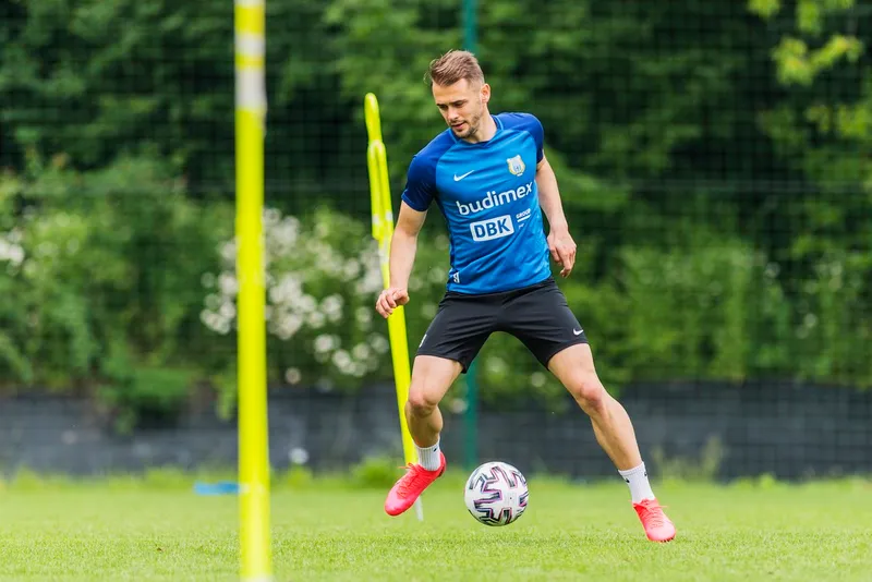 Pilka nozna. Fortuna I liga. Stomil Olsztyn. Trening. 10.06.2020