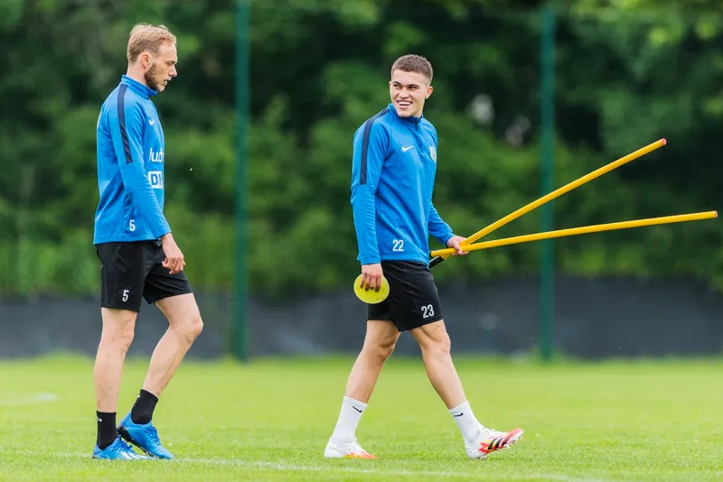 Pilka nozna. Fortuna I liga. Stomil Olsztyn. Trening. 10.06.2020