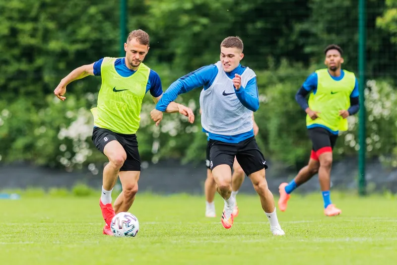 Pilka nozna. Fortuna I liga. Stomil Olsztyn. Trening. 10.06.2020