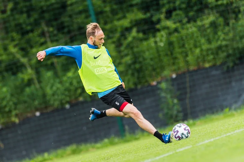 Pilka nozna. Fortuna I liga. Stomil Olsztyn. Trening. 10.06.2020
