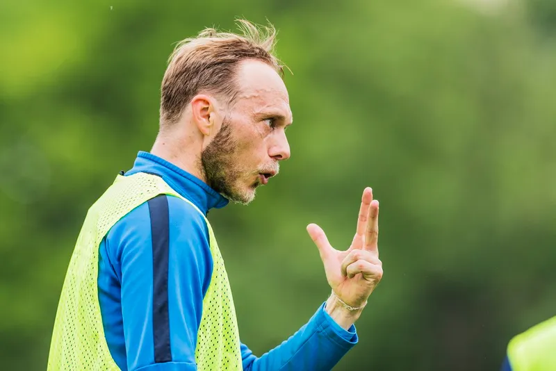 Pilka nozna. Fortuna I liga. Stomil Olsztyn. Trening. 10.06.2020