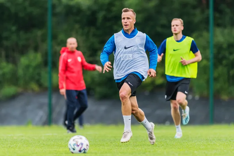 Pilka nozna. Fortuna I liga. Stomil Olsztyn. Trening. 10.06.2020