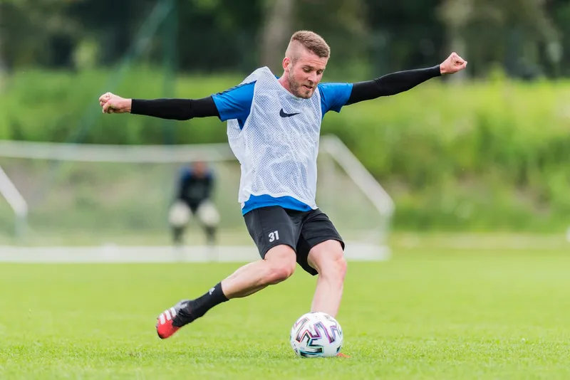 Pilka nozna. Fortuna I liga. Stomil Olsztyn. Trening. 10.06.2020