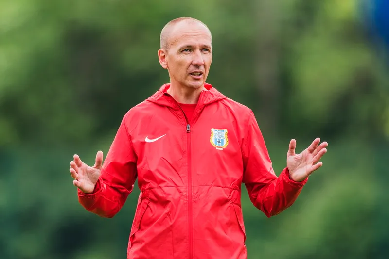 Pilka nozna. Fortuna I liga. Stomil Olsztyn. Trening. 10.06.2020