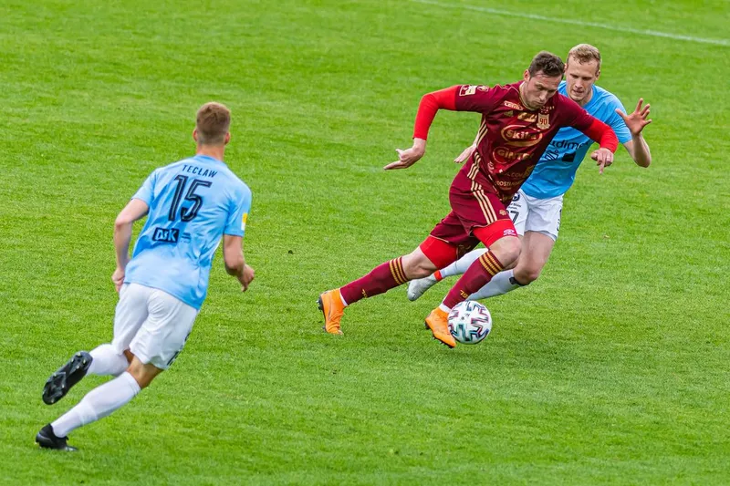 Pilka nozna. Fortuna I liga. Stomil Olsztyn - Chojniczanka Chojnice. 13.06.2020