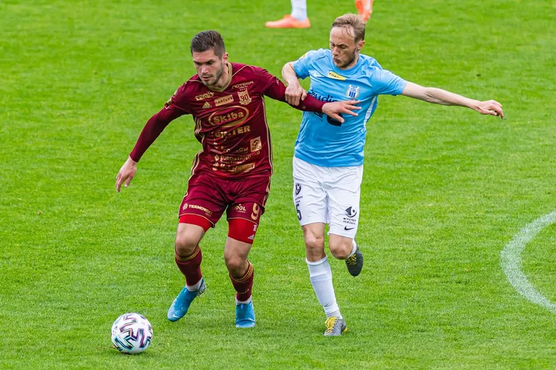 Pilka nozna. Fortuna I liga. Stomil Olsztyn - Chojniczanka Chojnice. 13.06.2020