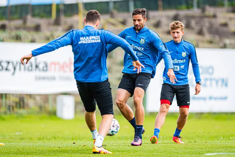 Pilka nozna. Fortuna I liga. Stomil Olsztyn. Trening. 08.07.2020