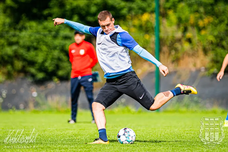 Pilka nozna. Fortuna I liga. Stomil Olsztyn. Trening. 01.09.2020