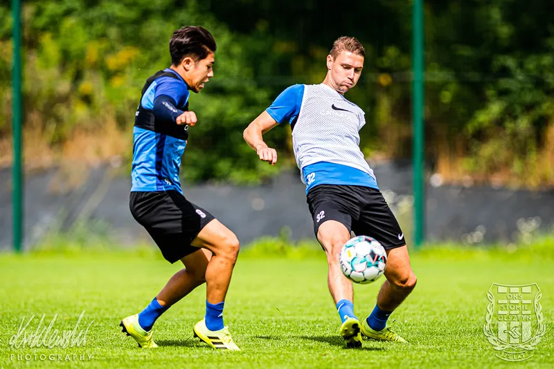 Pilka nozna. Fortuna I liga. Stomil Olsztyn. Trening. 01.09.2020