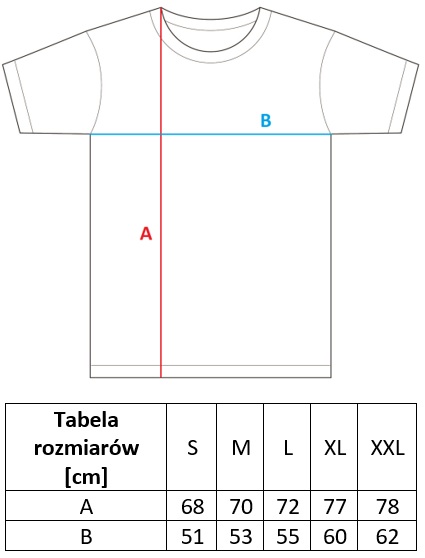 koszulka cegiełka rozmiarówka męska