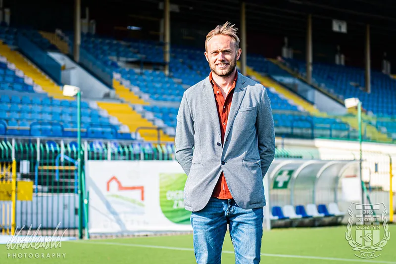 Pilka nozna. Fortuna I liga. Stomil Olsztyn. Konferencja prasowa. 22.09.2020