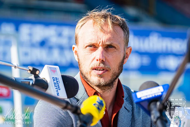 Pilka nozna. Fortuna I liga. Stomil Olsztyn. Konferencja prasowa. 22.09.2020