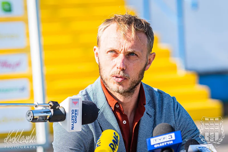 Pilka nozna. Fortuna I liga. Stomil Olsztyn. Konferencja prasowa. 22.09.2020