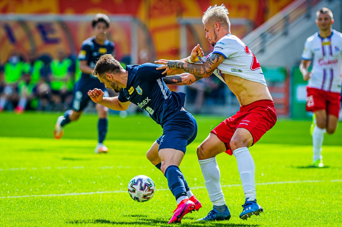 Pilka nozna. Fortuna I liga. Podbeskidzie Bielsko-Biala - Stomil Olsztyn. 28.06.2020