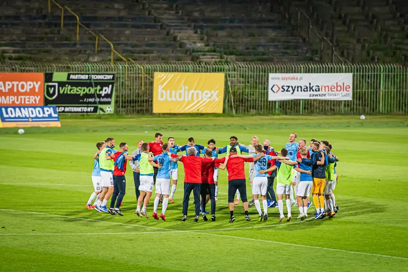 Pilka nozna. Fortuna I liga. Stomil Olsztyn - Olimpia Grudziadz. 02.07.2020