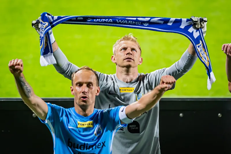 Pilka nozna. Fortuna I liga. Stomil Olsztyn - Olimpia Grudziadz. 02.07.2020