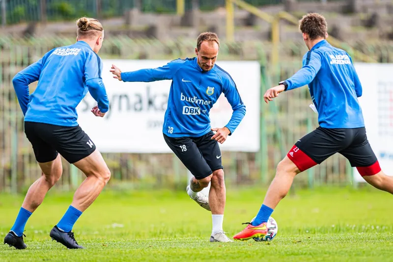 Pilka nozna. Fortuna I liga. Stomil Olsztyn. Trening. 08.07.2020