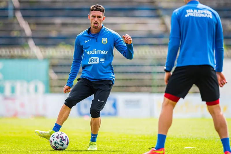 Pilka nozna. Fortuna I liga. Stomil Olsztyn. Trening. 08.07.2020