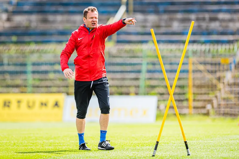 Pilka nozna. Fortuna I liga. Stomil Olsztyn. Trening. 08.07.2020