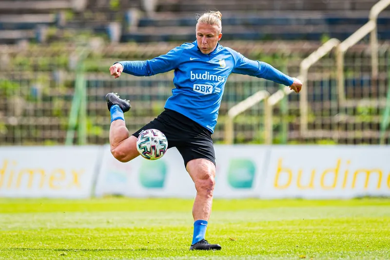 Pilka nozna. Fortuna I liga. Stomil Olsztyn. Trening. 08.07.2020
