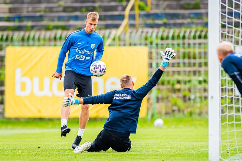 Pilka nozna. Fortuna I liga. Stomil Olsztyn. Trening. 08.07.2020