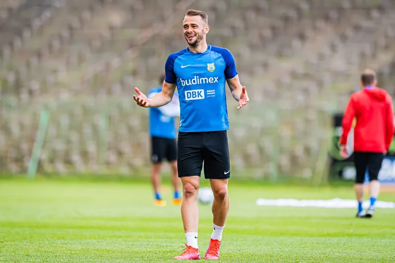 Pilka nozna. Fortuna I liga. Stomil Olsztyn. Trening. 08.07.2020