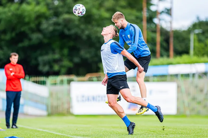 Pilka nozna. Fortuna I liga. Stomil Olsztyn. Trening. 08.07.2020