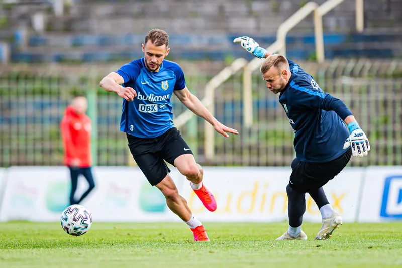 Pilka nozna. Fortuna I liga. Stomil Olsztyn. Trening. 08.07.2020