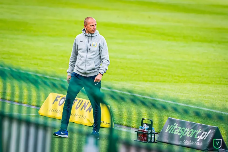 Pilka nozna. Fortuna I liga. Stomil Olsztyn - Miedz Legnica. 11.07.2020