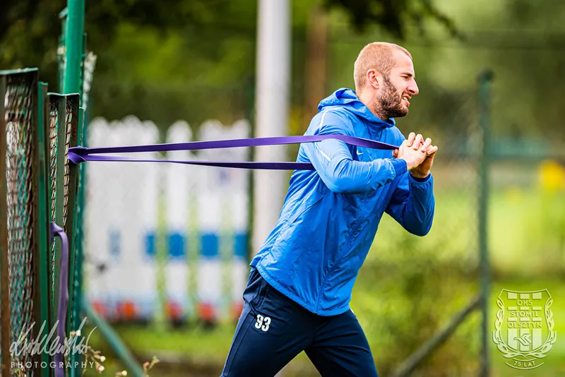 Pilka nozna. Fortuna I liga. Stomil Olsztyn. Trening. 01.09.2020