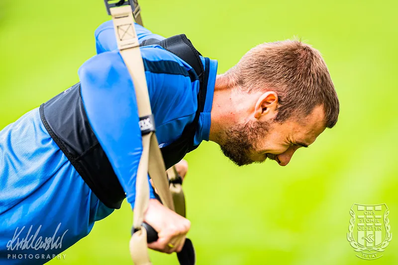 Pilka nozna. Fortuna I liga. Stomil Olsztyn. Trening. 01.09.2020