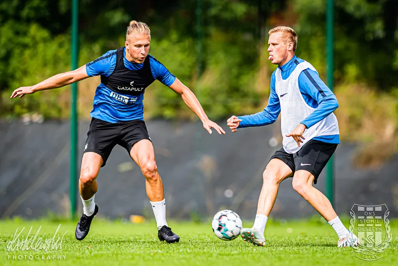 Pilka nozna. Fortuna I liga. Stomil Olsztyn. Trening. 01.09.2020