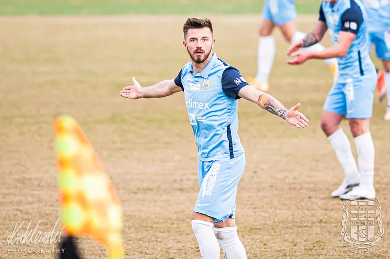 Pilka nozna. Fortuna I liga. Stomil Olsztyn - GKS Tychy. 27.02.2021
