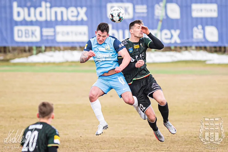 Pilka nozna. Fortuna I liga. Stomil Olsztyn - GKS Tychy. 27.02.2021