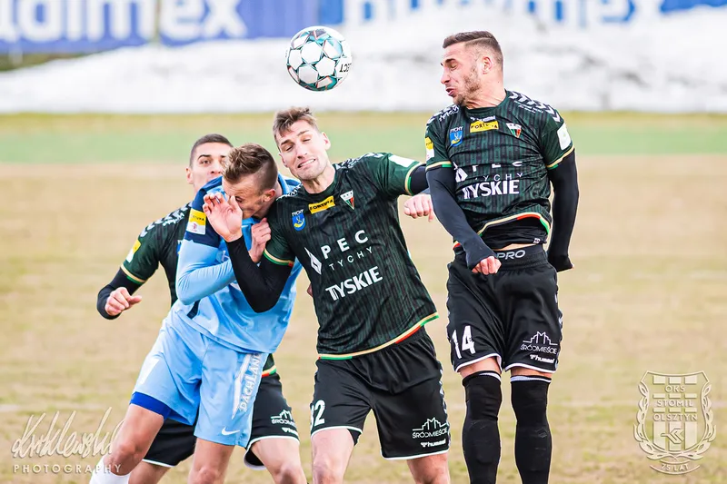 Pilka nozna. Fortuna I liga. Stomil Olsztyn - GKS Tychy. 27.02.2021