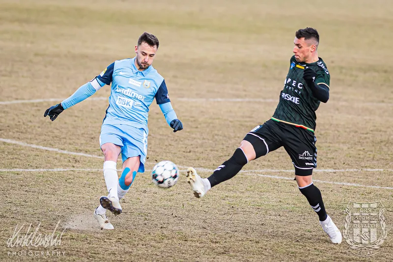 Pilka nozna. Fortuna I liga. Stomil Olsztyn - GKS Tychy. 27.02.2021