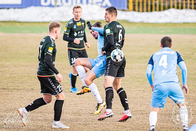 Pilka nozna. Fortuna I liga. Stomil Olsztyn - GKS Tychy. 27.02.2021