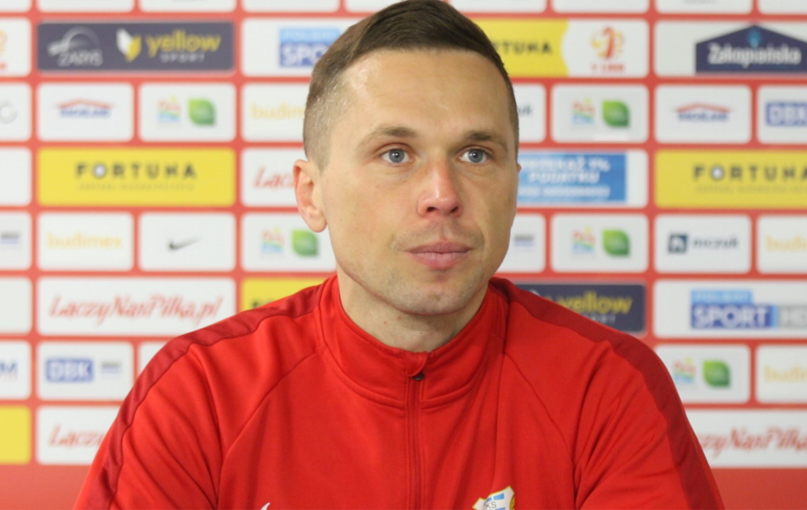 Piotr Klepczarek przed meczem z Koroną Kielce